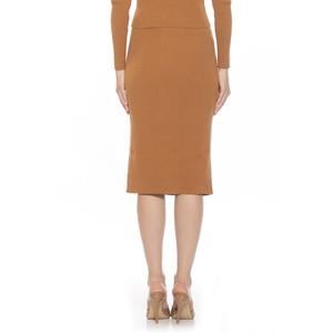 Женская юбка миди с боковыми пуговицами ALEXIA ADMOR ALEXIA ADMOR, коричневый
