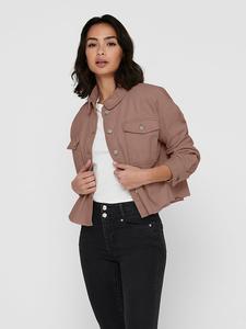 Вельветовая куртка цвета пыльной розы ONLY