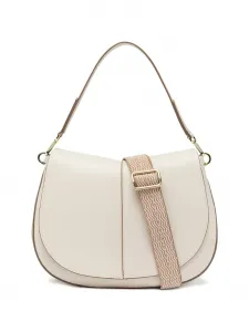 Сумка на плечо Helena Round с контрастной отделкой GIANNI CHIARINI, бежевый