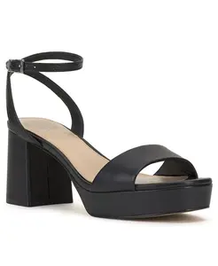 Платформенные блочные босоножки на каблуке Pendry Vince Camuto, черный