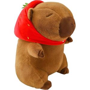 Плюшевая кукла Strawberry Capybara San высотой 35см/55см/95см Whoops