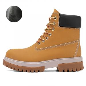 Dunnu Мужские ботинки Crew Martin золотисто-желтые с мехом, цвет Golden Yellow, Fleece