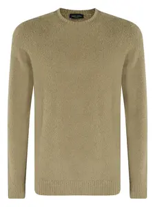 Свитер с круглым вырезом Roberto Collina, зеленый