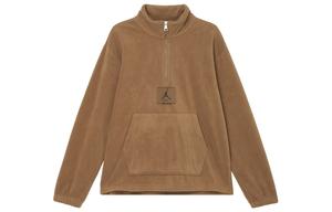 Essentials Утепленное пальто с бархатистой текстурой мужское светло-коричневое Jordan, светло-умбра