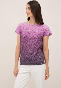 Футболка Cecil AUSBRENNER WORDING, Rot/Berry