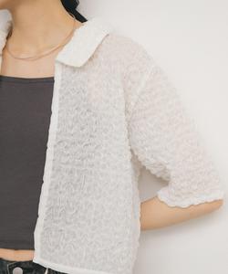 Укороченная рубашка «Попкорн» Kbf, цвет Off