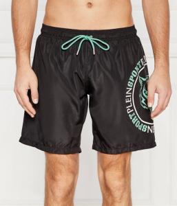 Пляжные шорты мужские Plein Sport с принтом, черный