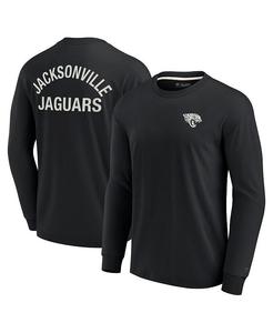 Черная супермягкая футболка с длинным рукавом для мужчин и женщин Jacksonville Jaguars Fanatics Signature, черный