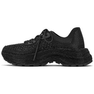 Кроссовки женские толстые низкие черный 73Hours