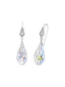 Amor Серьги из серебра 925 пробы, покрытые родием