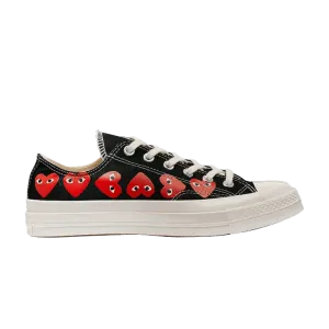 Кроссовки Converse Comme des Garçons PLAY x Chuck 70 Low 'Multi Heart - Black', черный