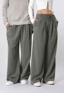 Брюки в тонкую полоску унисекс Yourturn, Grey