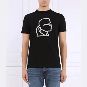 Футболка стандартного кроя с круглым вырезом Karl Lagerfeld, черный