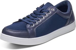 Мужские модные кроссовки Alpine Swiss David на шнуровке, низкие, в стиле ретро, теннисные кроссовки, синий