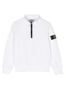 Stone Island Junior толстовка с нашивкой Compass, белый