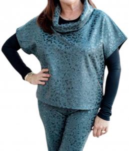 Повествовательный любимый топ в бирюзовом цвете Isle