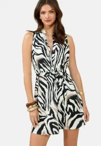 Платье-Рубашка без рукавов прямого кроя Lipsy, Neutral Animal