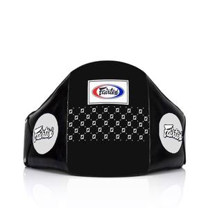 Накладка на живот Fairtex Standard Leather Belly Pad - Hook & Loop Waist Wrap, черный