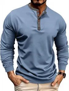 Футболка Man Plain с длинным рукавом и круглым вырезом