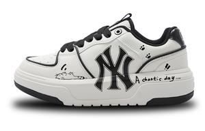 MLB Повседневные кроссовки unisex белые chunky liner anti-slip and wear-resistant lightweight height increasing low-top skateboard