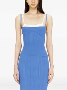 Топ Zarrina в рубчик Diesel, синий