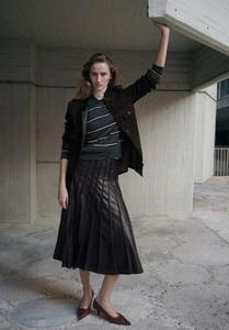 Юбка Mango A-line skirt, Brown