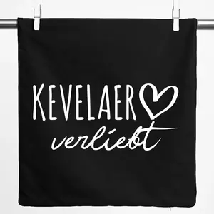 Наволочка Huuraa Kevelaer in Love Gift 40x40см Черный хлопок Kevelaer Present Hellweg Druckerei