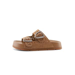 JOSINY Тапочки-слайды женские коричневые