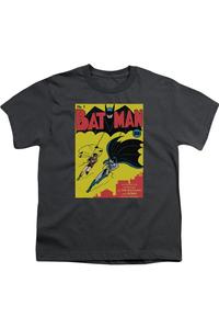 Футболка Batman First с коротким рукавом для детей Gildan, Charcoal