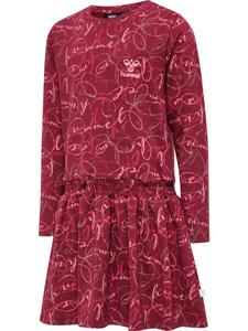 Hummel Детское длинное платье "Hmlmerry Dress L/S" коричневого цвета