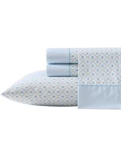 Комплект постельного белья из хлопкового перкаля (200 нитей на дюйм), 3 предмета, размер twin. Laura Ashley, Kate Printed Hem