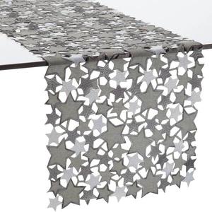 Настольный бегун REDBEST 147877, 40x1x110 см, серебряный