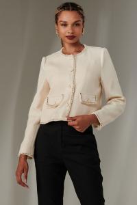 Укороченная винтажная куртка Jolie Moi, бежевый