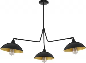 Потолочный светильник Nova Luce "MIRBA", 3 лампочки, лампа E27 | без лампочек, без освещения Ø 113,00 см, Высота: 70 см, черный