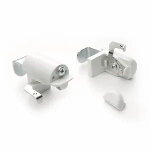 Крепежные зажимы Liedeco, (комплект, 2 шт.), Крепление для алюминиевых жалюзи 2х4 см, белый