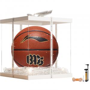 LINING Badfive PU баскетбольный мяч brown, black, white размер 7 тренировочный unisex