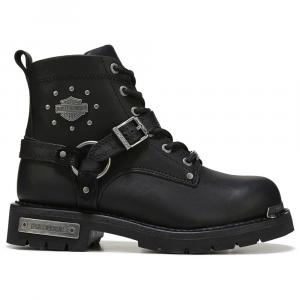 Ботинки на шнуровке Becky Harley Davidson, черный кожа