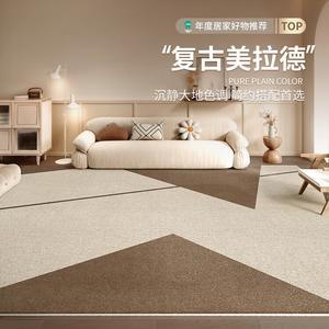 Budis Ковер 140х200 см из водостойкого шелка, для гостиной/спальни, в древнем стиле Meilade, простой коричневый, версия 3.0