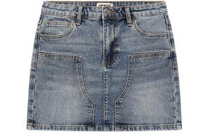 GUESS Джинсовая короткая юбка Denim Blue