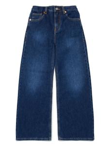 Джинсы с широкими штанинами MM6 Maison Margiela Kids, синий