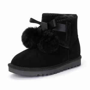 Теплые детские ботинки с низким голенищем HDJ, черный