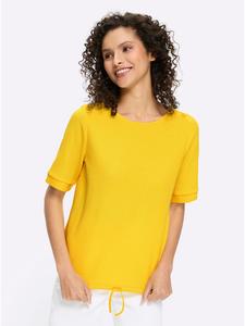Heine Футболка с короткими рукавами ярко-желтого цвета