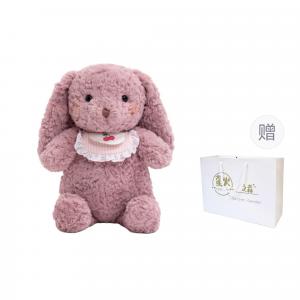 Детский сад, милый кролик, хрюшка в слюнявчике, медвежонок, лисенок, ягненок, слоненок, очаровательные плюшевые куклы высотой 40 см Firefly Forest, фиолетовый