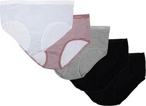 Columbia женские трусы 4-way Stretch Cotton, 5 штук, Black/Grey/Fig/White