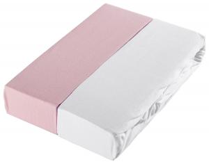 Детская простыня набор из 2 шт My Baby Lou, розовый/белый