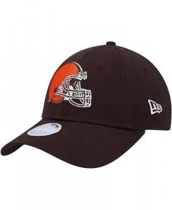 Женская коричневая шапка Cleveland Browns Simple 9FORTY Adjustable New Era