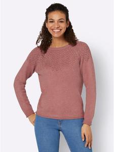 Ажурный свитер из меланжевого цвета розового дерева WITT WEIDEN