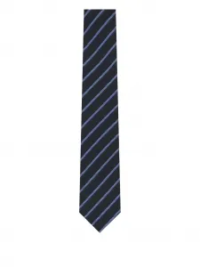 Полосатый галстук Zegna, синий