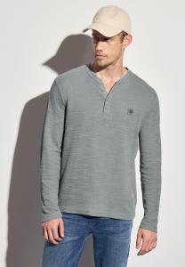 Топ Street One MEN SOFTES SLUB, Grün/Evergreen