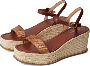 Туфли Cole Haan Cloudfeel Keeton Espadrille Flatforms, цвет Tan Raffia/Dark Cuoio Leather